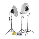 Smith-Victor KT800U 3-Light 1250W With Umbrellas & Dimmers